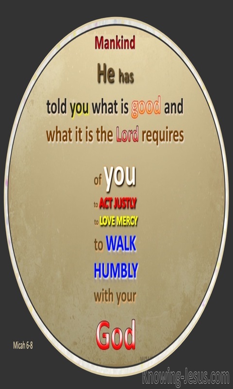 Micah 6:8 What God Requires (beige)